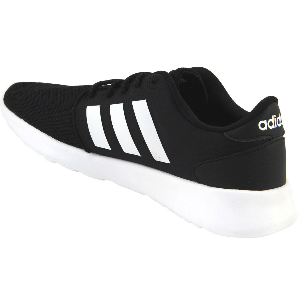 Adidas Cf Qt Racer Running Shoes - Womens Black White Carbon Back View