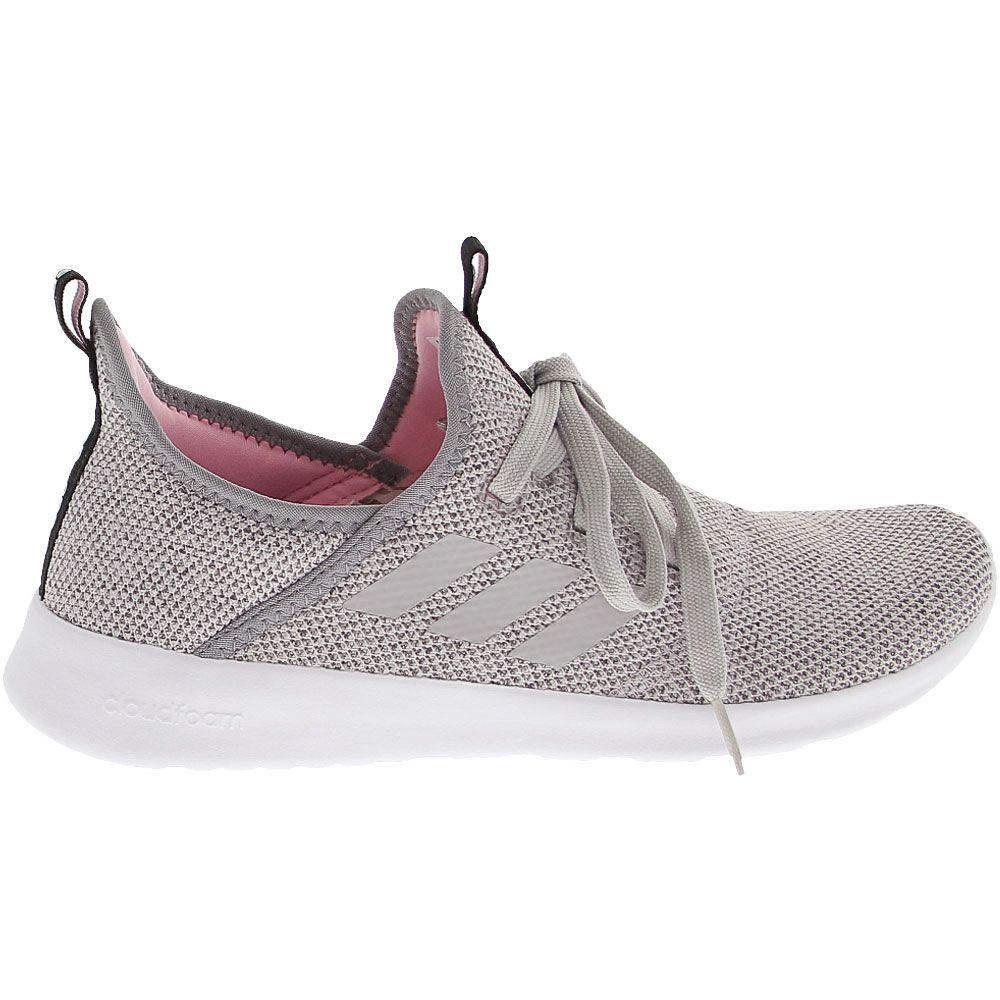 Adidas Cloudfoam Pure Running Shoes - Womens Grey Side View
