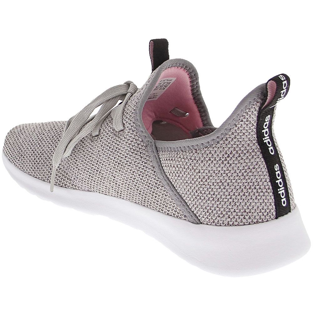 Adidas Cloudfoam Pure Running Shoes - Womens Grey Back View