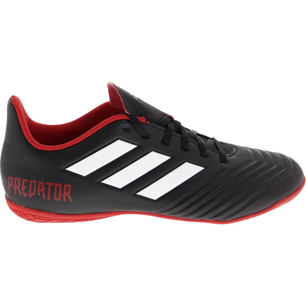 Adidas Predator Tango 18.4in Indoor Soccer Shoes - Mens Black Red Side View