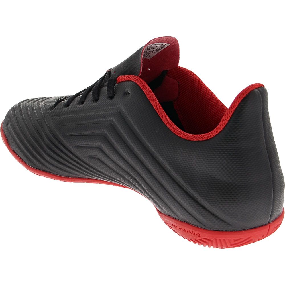Adidas Predator Tango 18 4 In Indoor Soccer Shoes - Mens Black Red Back View
