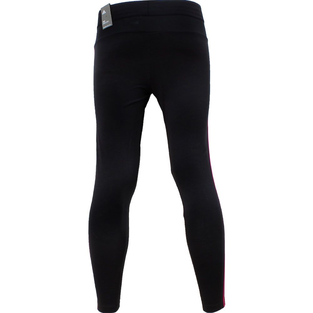 Adidas Essential 3s Tight Pants - Womens Black Pink View 2