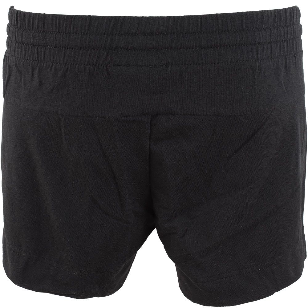 Adidas W E 3 Stripe Shorts - Womens Black White View 2