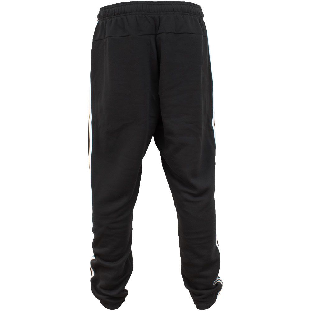Adidas Essential 3s Fleece Pants Black White View 2