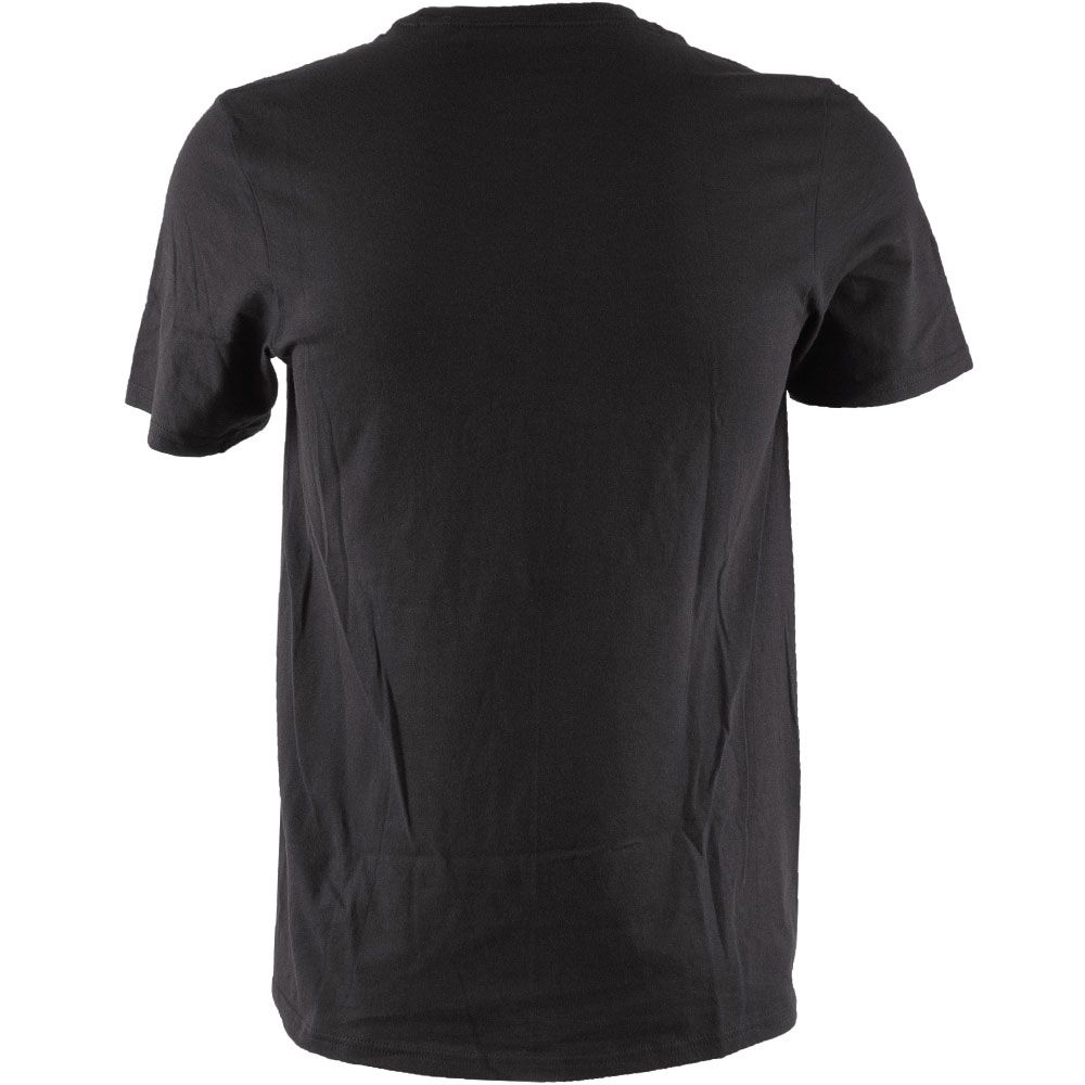 Adidas Basic Badge Of Sport T Shirts - Mens Black White View 2