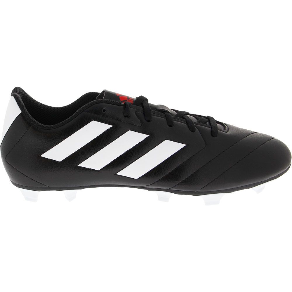 Adidas Goletto 7 FG Outdoor Soccer Cleats - Mens Black White Red