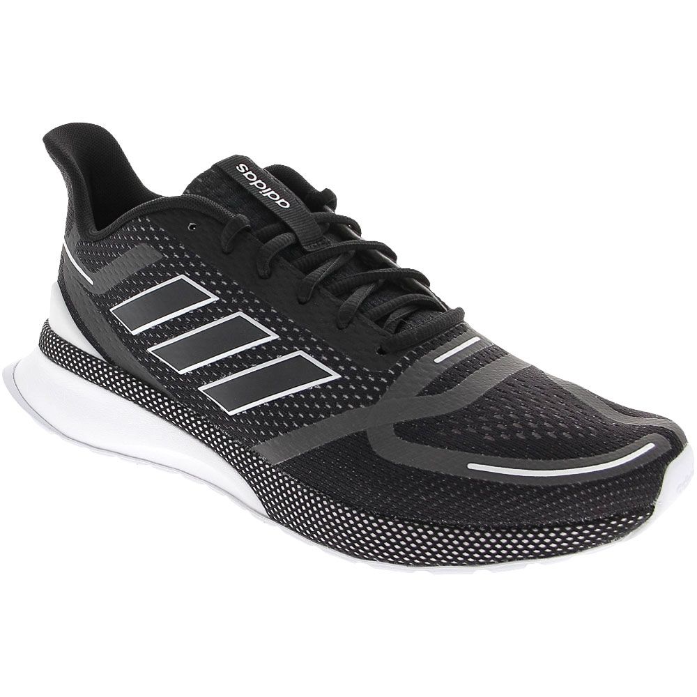 Adidas Nova Run Running Shoes - Mens Black White