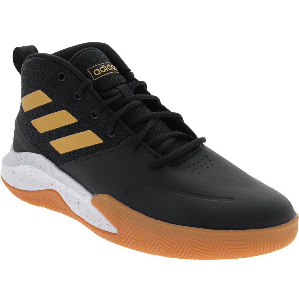 Adidas Run The Game BBall Shoes - Mens Black Gold