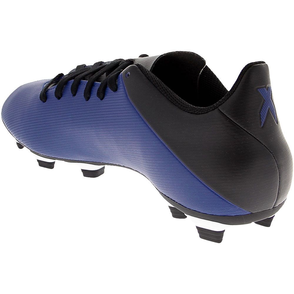 Adidas X 19 4 FG Outdoor Soccer Cleats - Mens Blue Back View