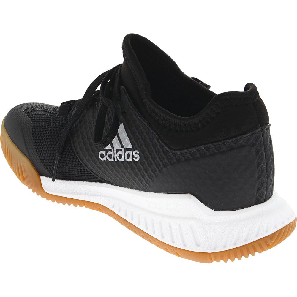 Adidas Court Team Bounce Volleyball Shoes - Womens Black White Back View