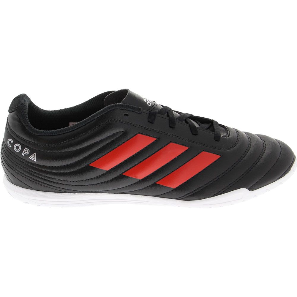 Adidas X 19 4 In Indoor Soccer Shoes - Mens Black Red Side View