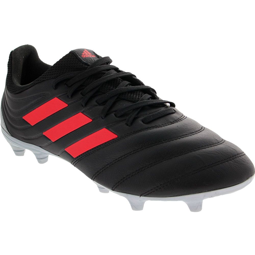 Adidas Copa 19.3 FG Plus Outdoor Soccer Cleats - Mens Black White Coral