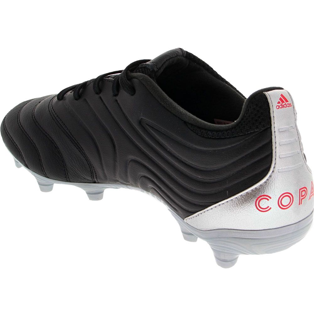 Adidas Copa 19.3 FG Plus Outdoor Soccer Cleats - Mens Black White Coral Back View
