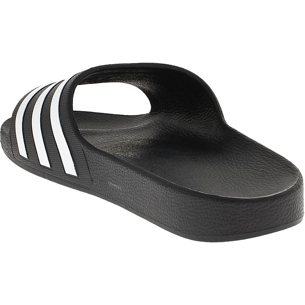 Adidas Adilette Aqua Slide Sandal - Mens Black White Back View
