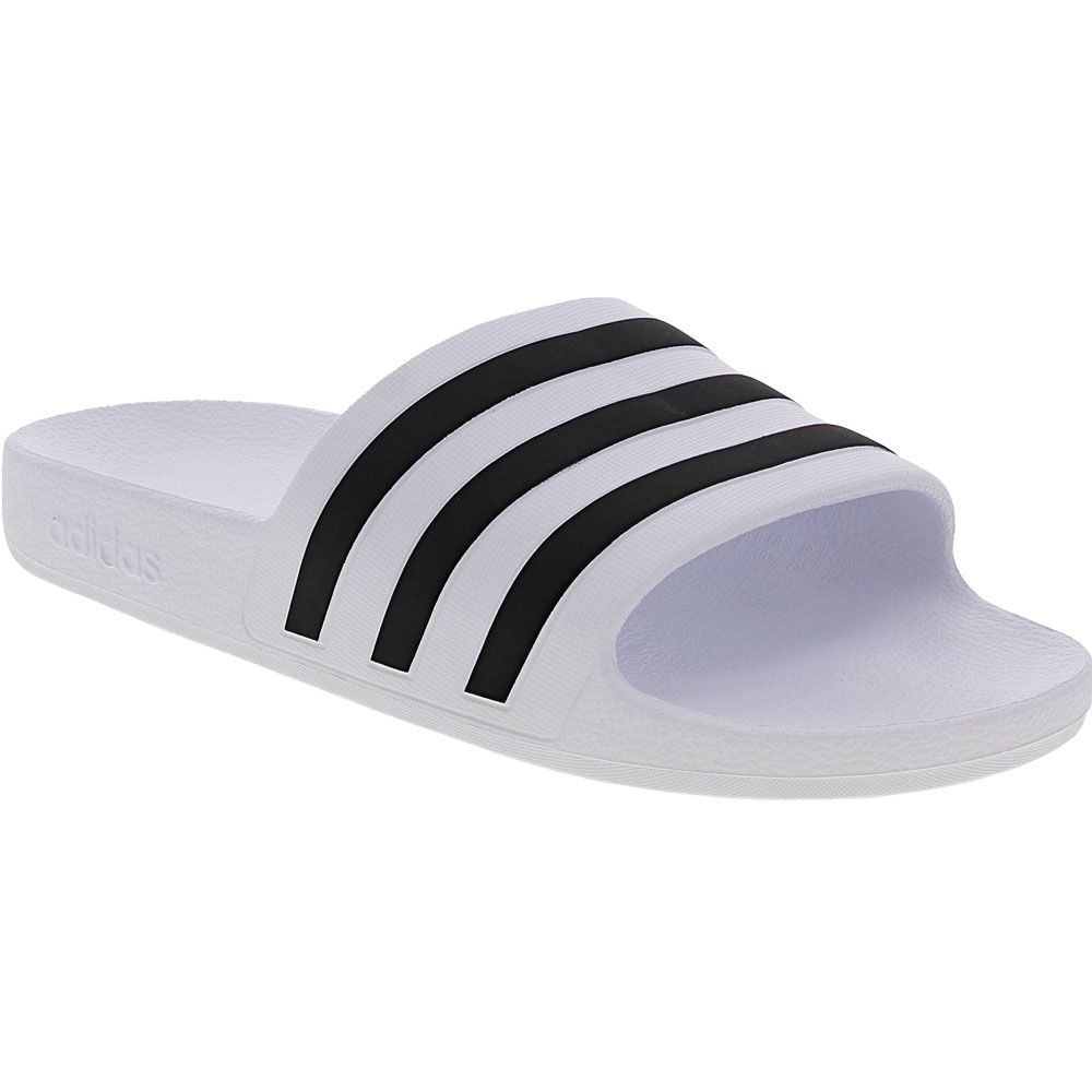 Adidas Adilette Aqua Slide Sandal - Mens White Black