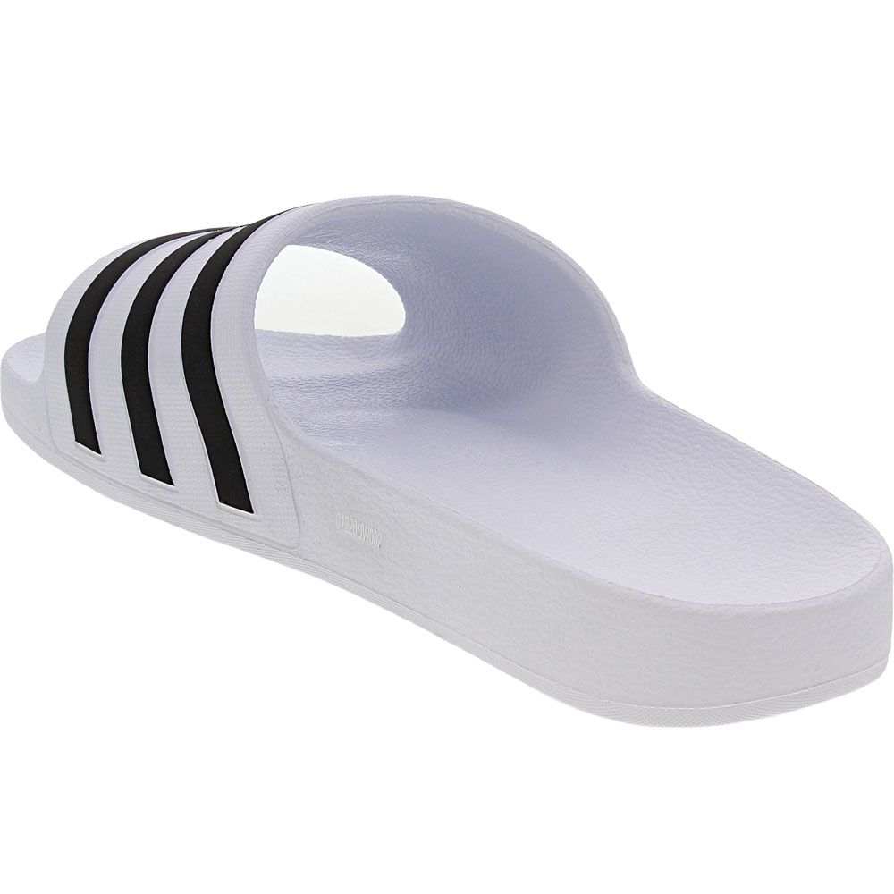 Adidas Adilette Aqua Slide Sandal - Mens White Black Back View
