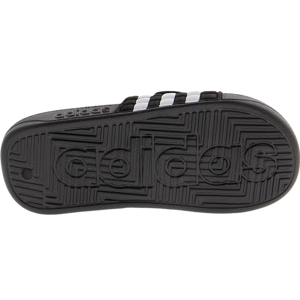 Adidas Adissage K Slide Sandals - Boys | Girls Black White Sole View