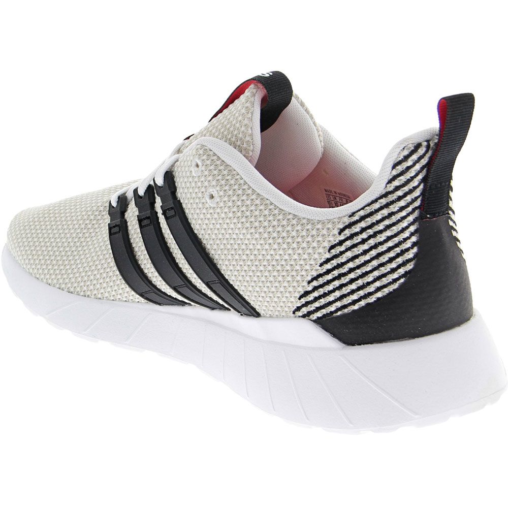 Adidas Questar Flow Running Shoes - Mens White Black Back View