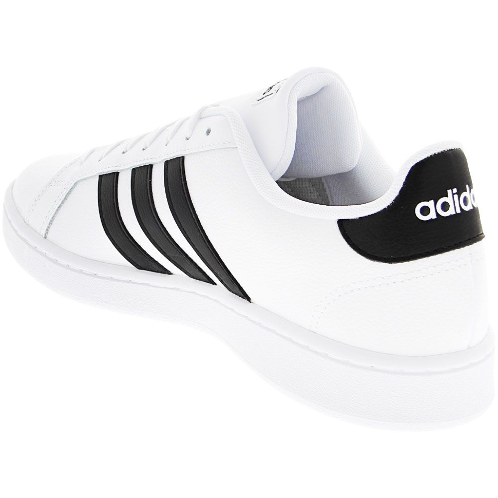 Adidas Grand Court Lifestyle Shoes - Mens White Black Back View