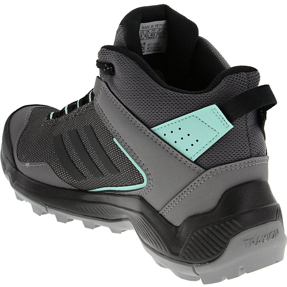 Adidas Terrex Eastrail Mid Hiking Boots - Womens Grey Back View