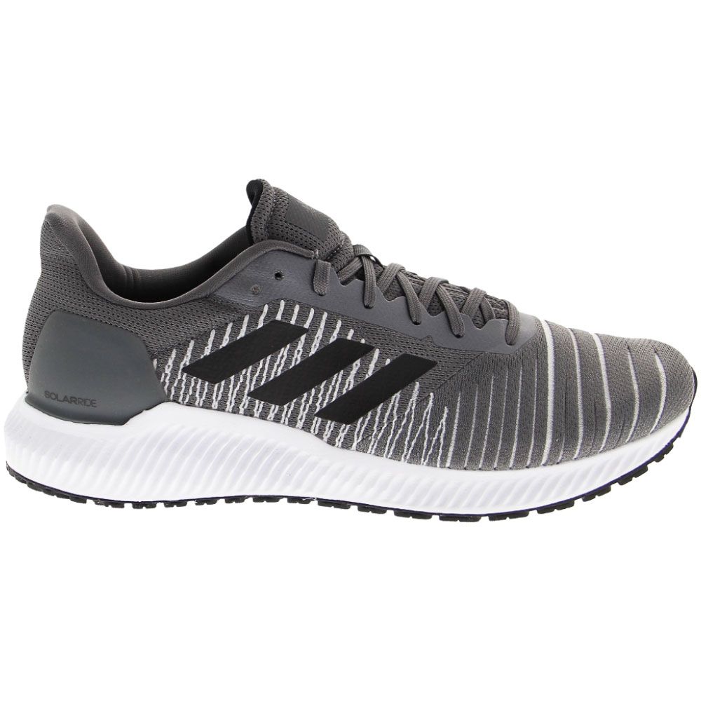Adidas Solar Ride Running Shoes - Mens Grey Side View