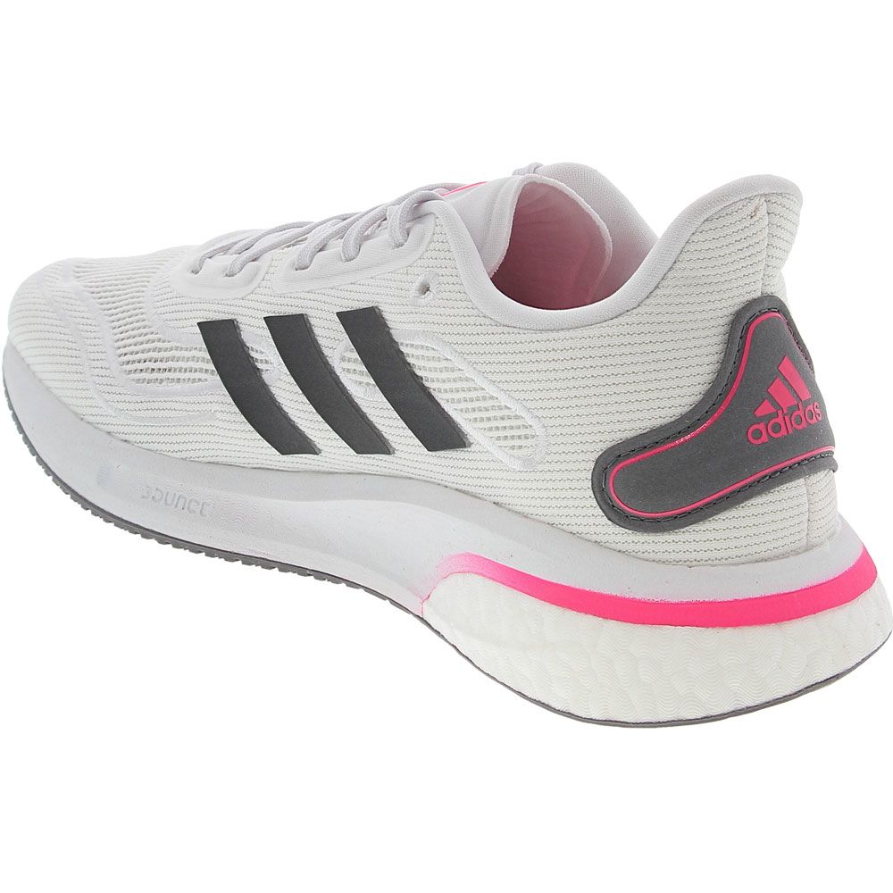 Adidas Solarnova Running Shoes - Womens White Grey Back View