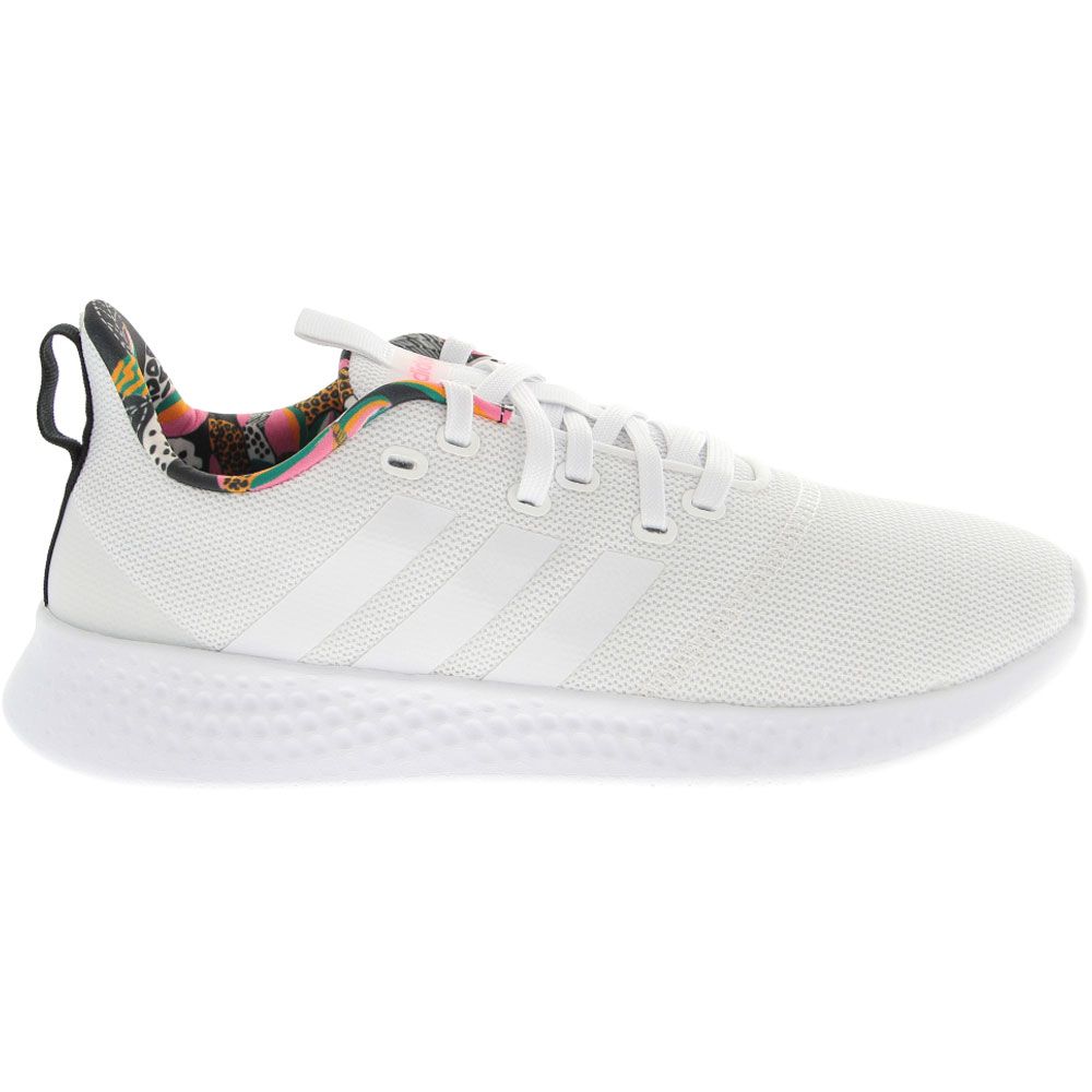 Adidas Pure Motion Running Shoe - Womens White Rose Tone Side View