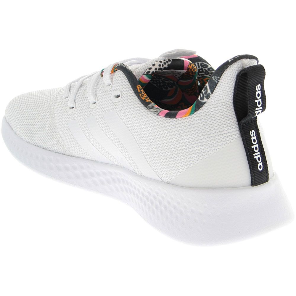 Adidas Pure Motion Running Shoe - Womens White Rose Tone Back View