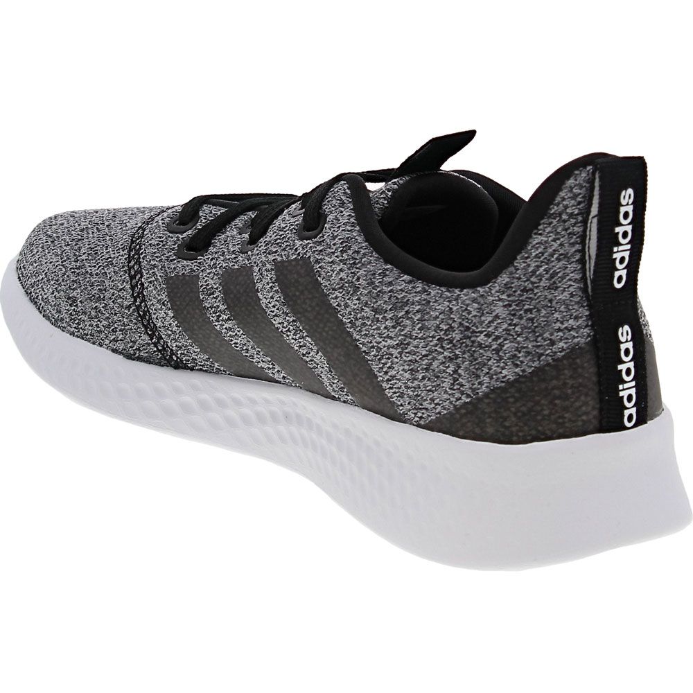 Adidas Pure Motion Running Shoe - Womens Grey Black White Back View