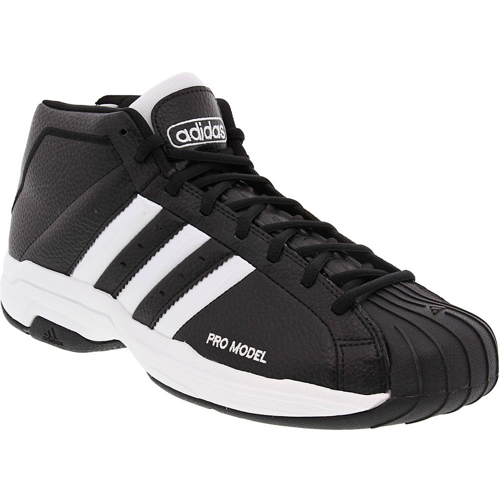 Adidas Pro Model 2g Basketball Shoes - Mens Black White