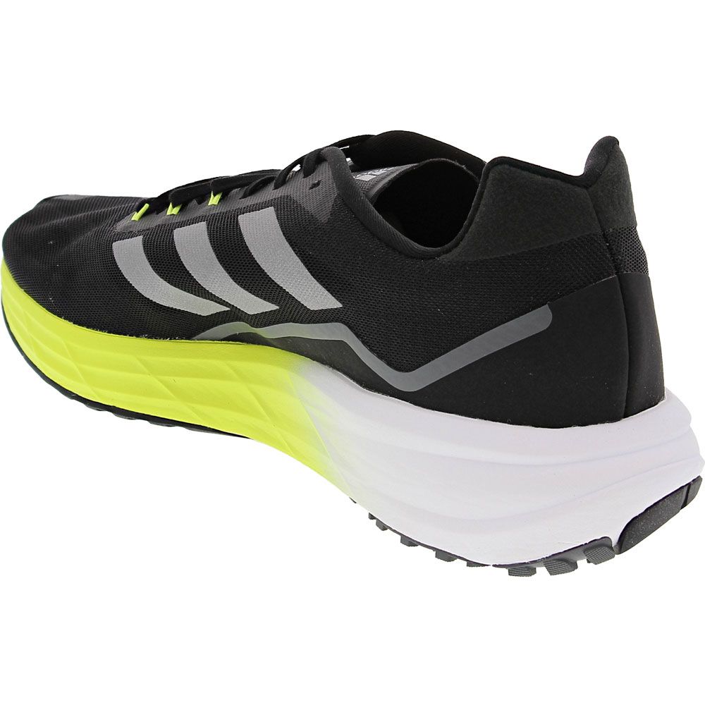 Adidas Sl20 2 Running Shoes - Mens Black Black Yellow Back View