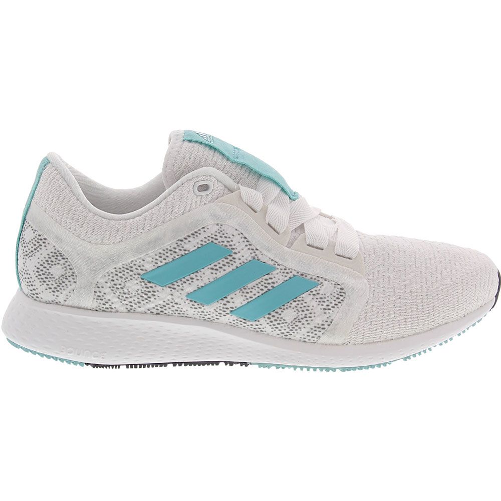 Adidas Edgelux Running Shoes - Womens White Blue Side View