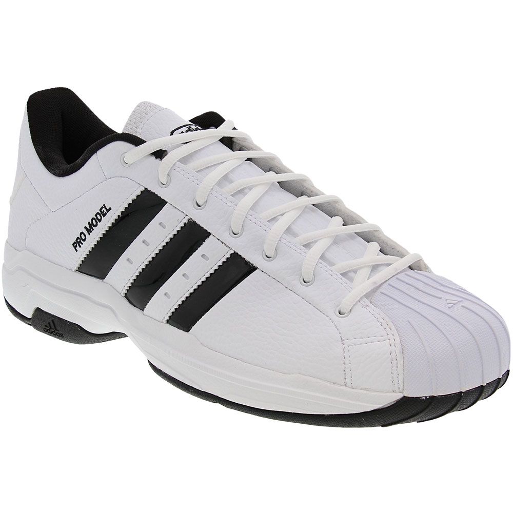 Adidas Pro Model 2g Low Basketball Shoes - Mens White Black
