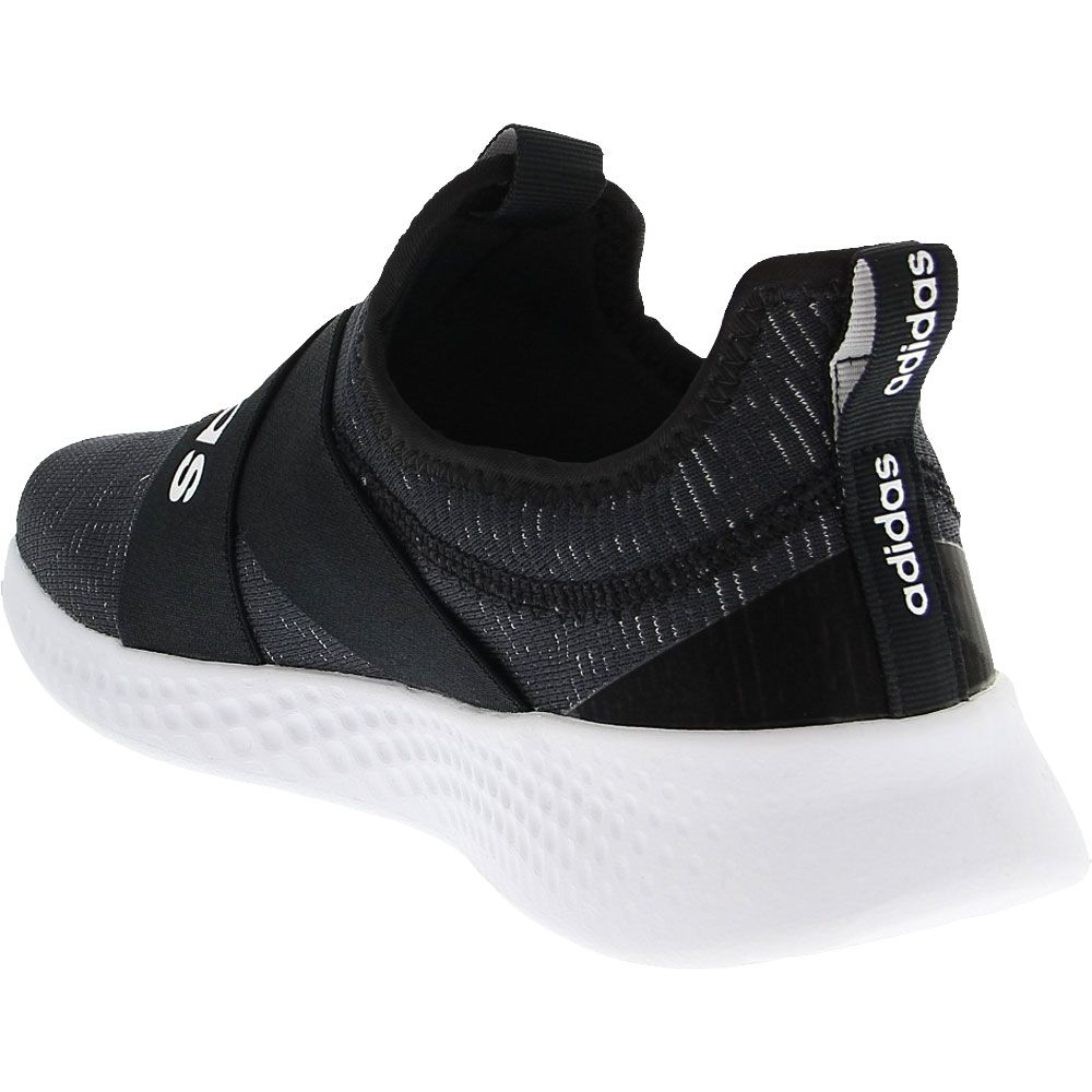 Adidas Puremotion Adapt Running Shoes - Womens White Black Back View