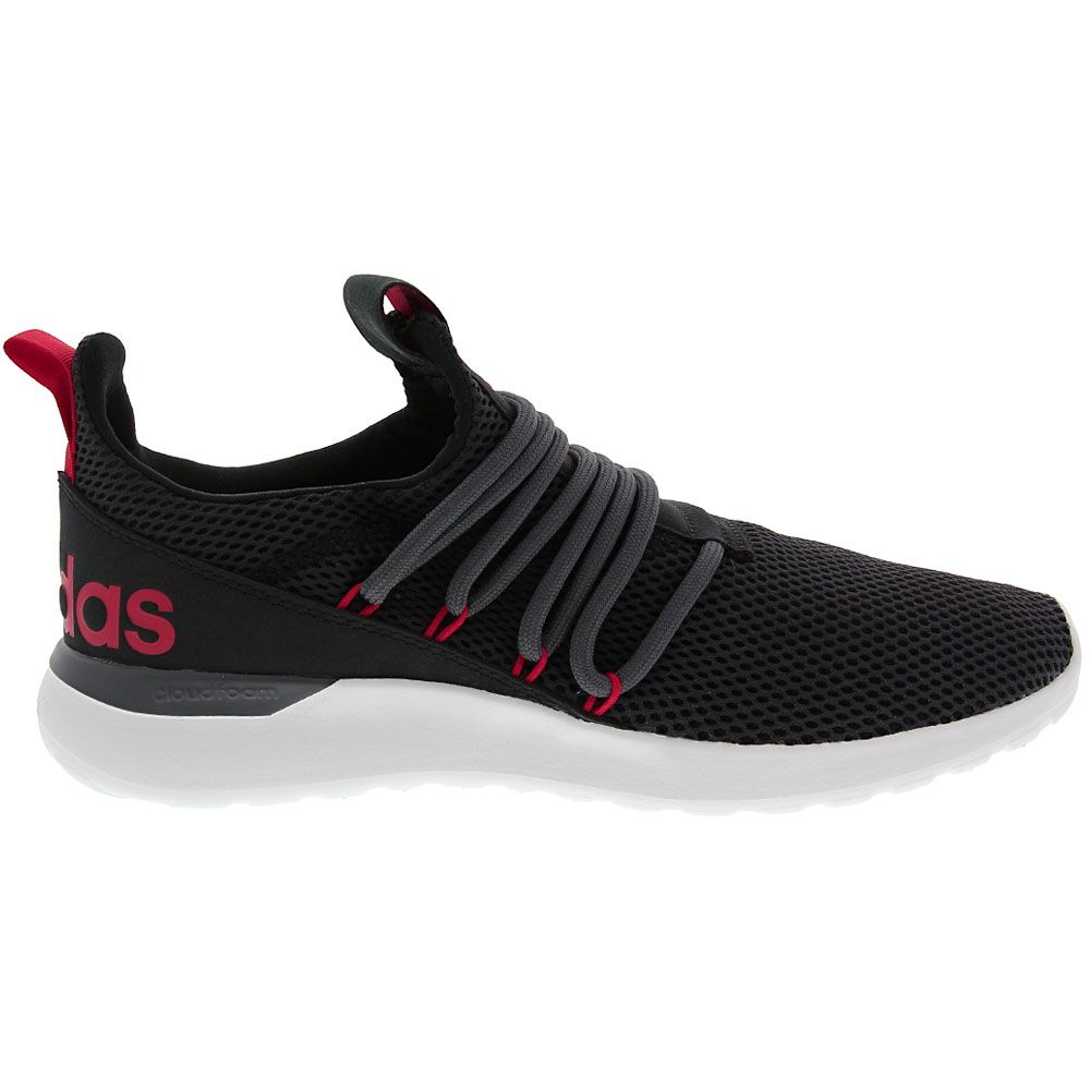 Adidas Lite Racer Adapt 3 Running Shoes - Mens Black Red White Side View