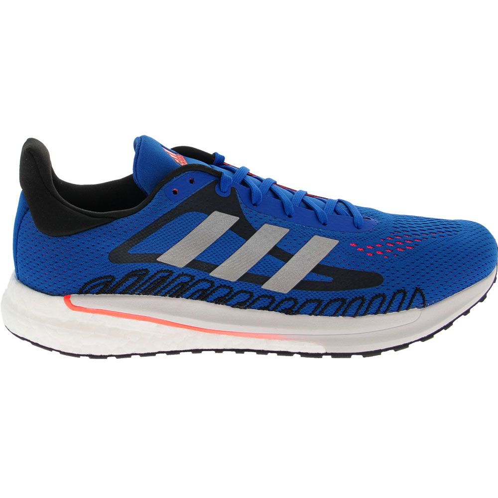 Adidas Solar Glide Running Shoes - Mens Blue Side View