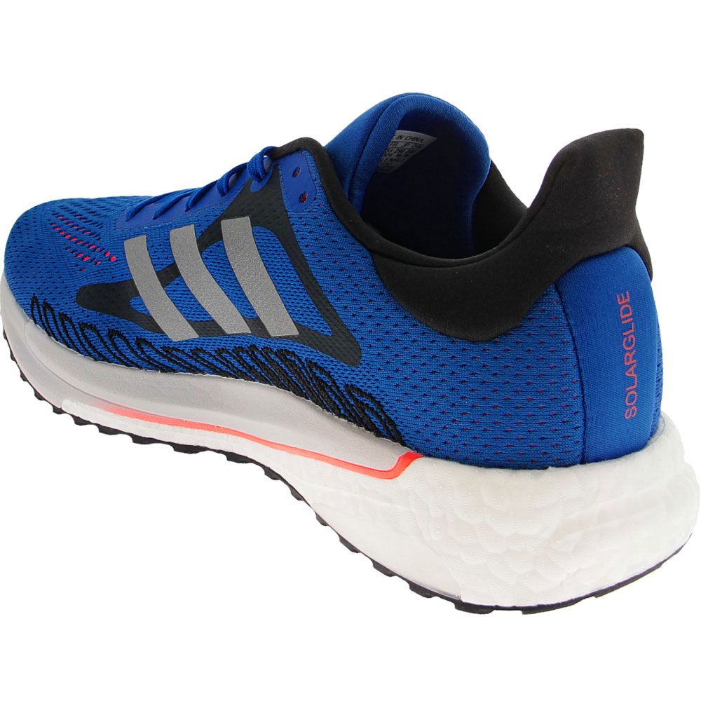 Adidas Solar Glide Running Shoes - Mens Blue Back View