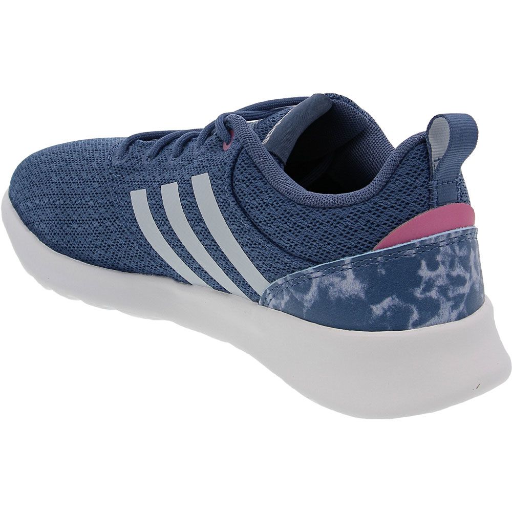 Adidas Qt Racer Running Shoes - Womens Crew Blue White Back View