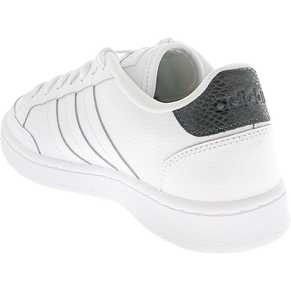 Adidas Grand Court SE Lifestyle Shoes - Womens White Grey Back View