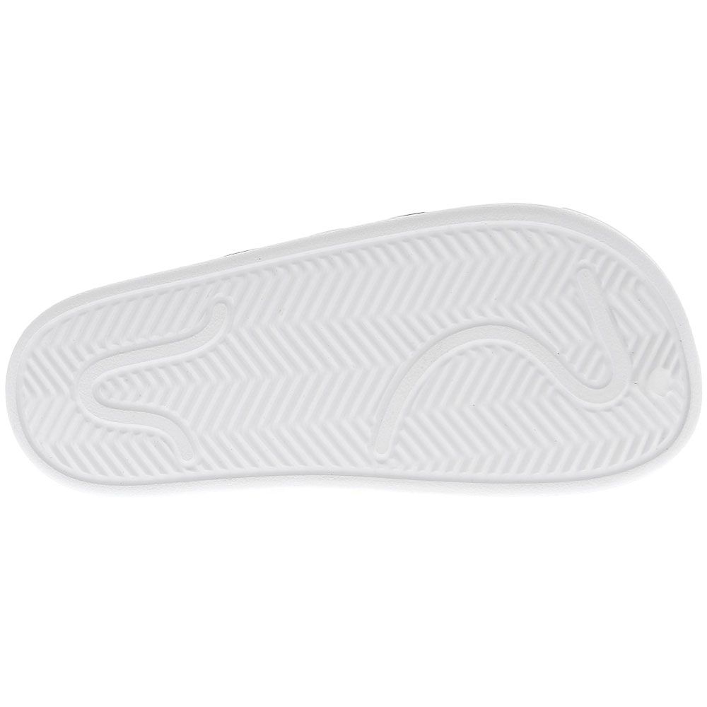 Adidas Adilette Clog Unisex Water Sandals White Black Sole View