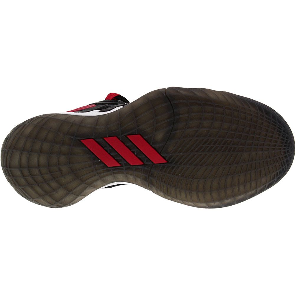 Adidas Harden Stepback 2 Basketball - Boys Black Gold Red Sole View