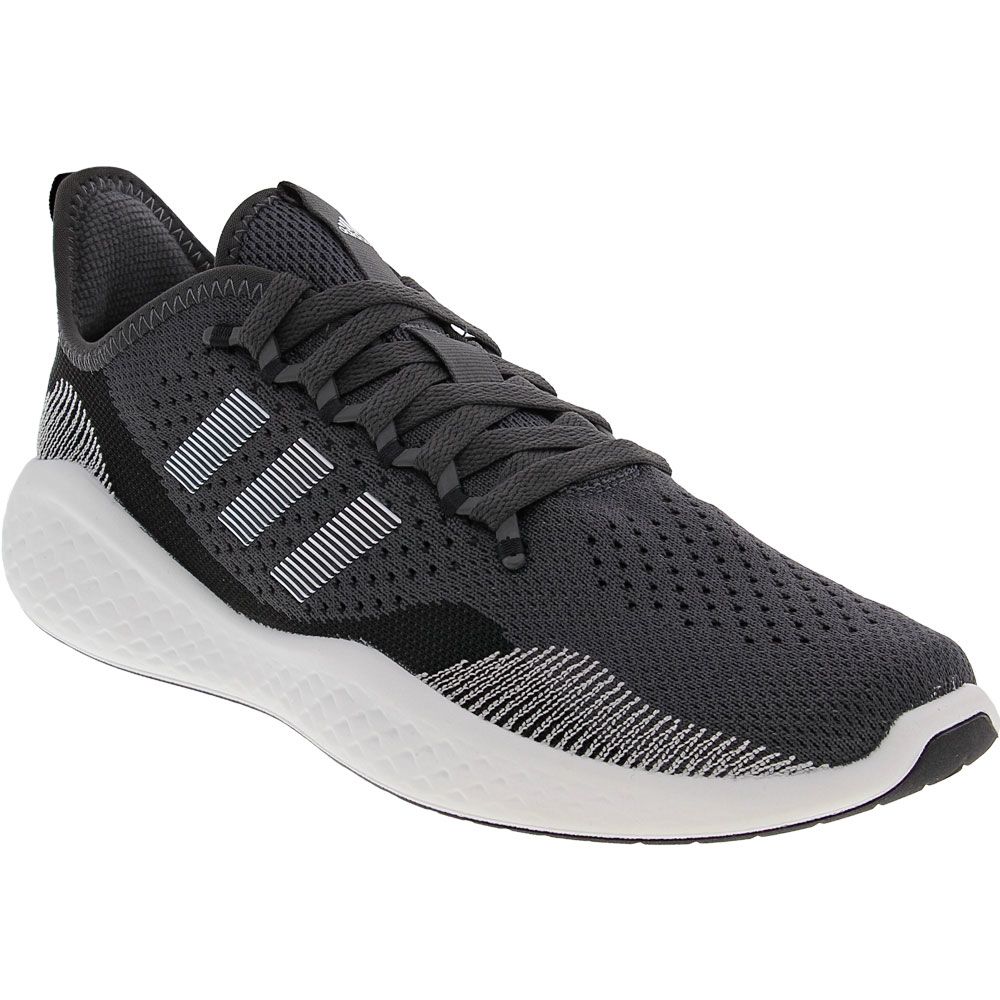 Adidas Fluid Flow Running Shoes - Mens Black White