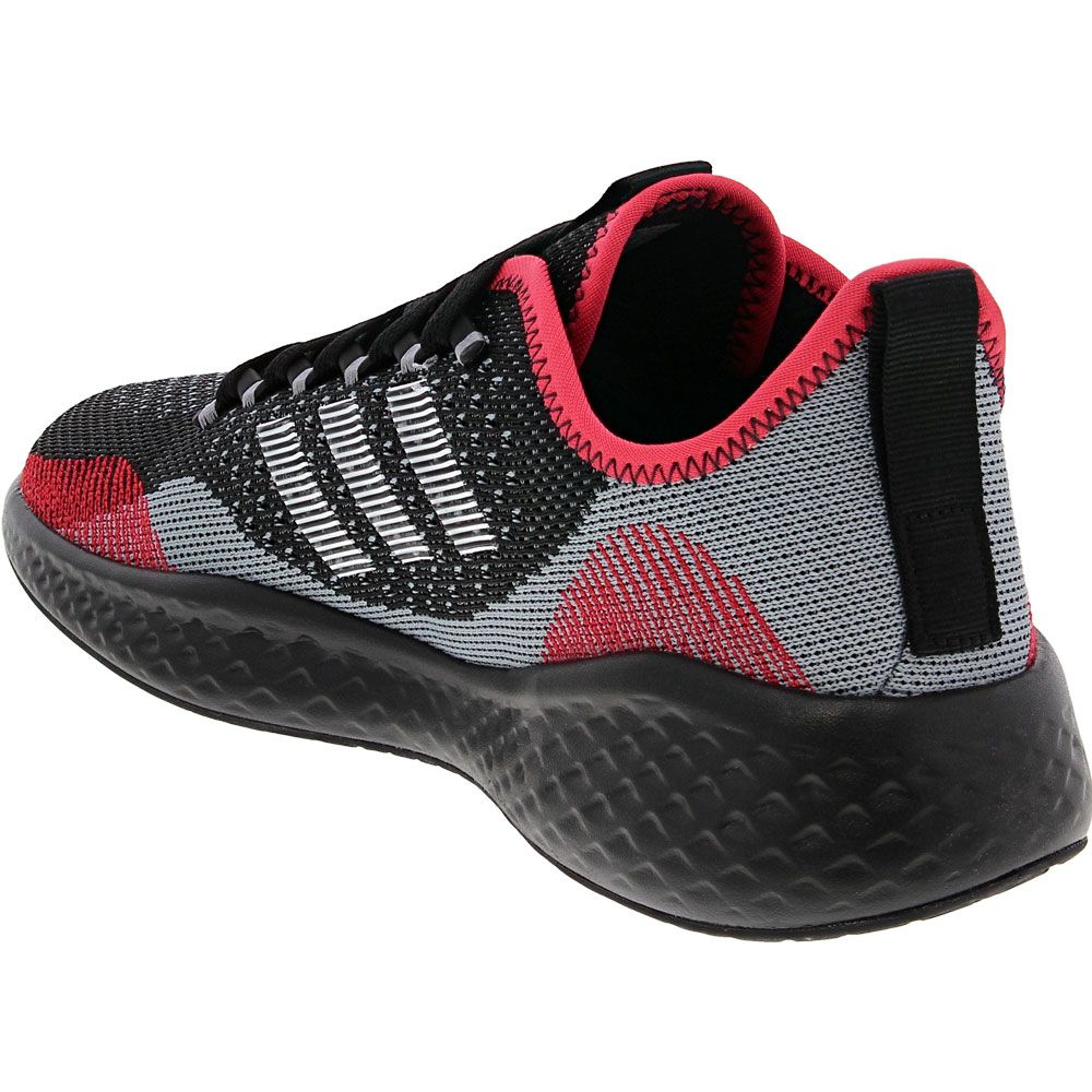 Adidas Fluid Flow Running Shoes - Mens Grey Back View