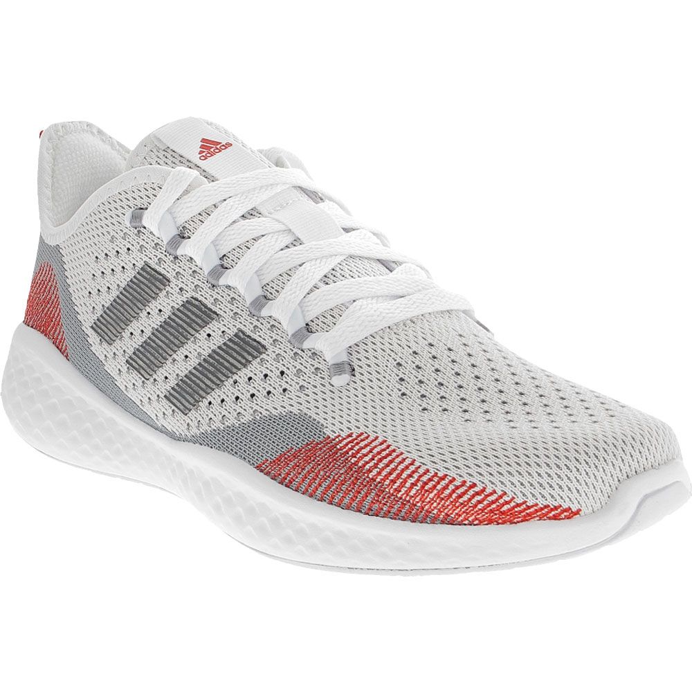 Adidas Fluid Flow Running Shoes - Mens White Grey