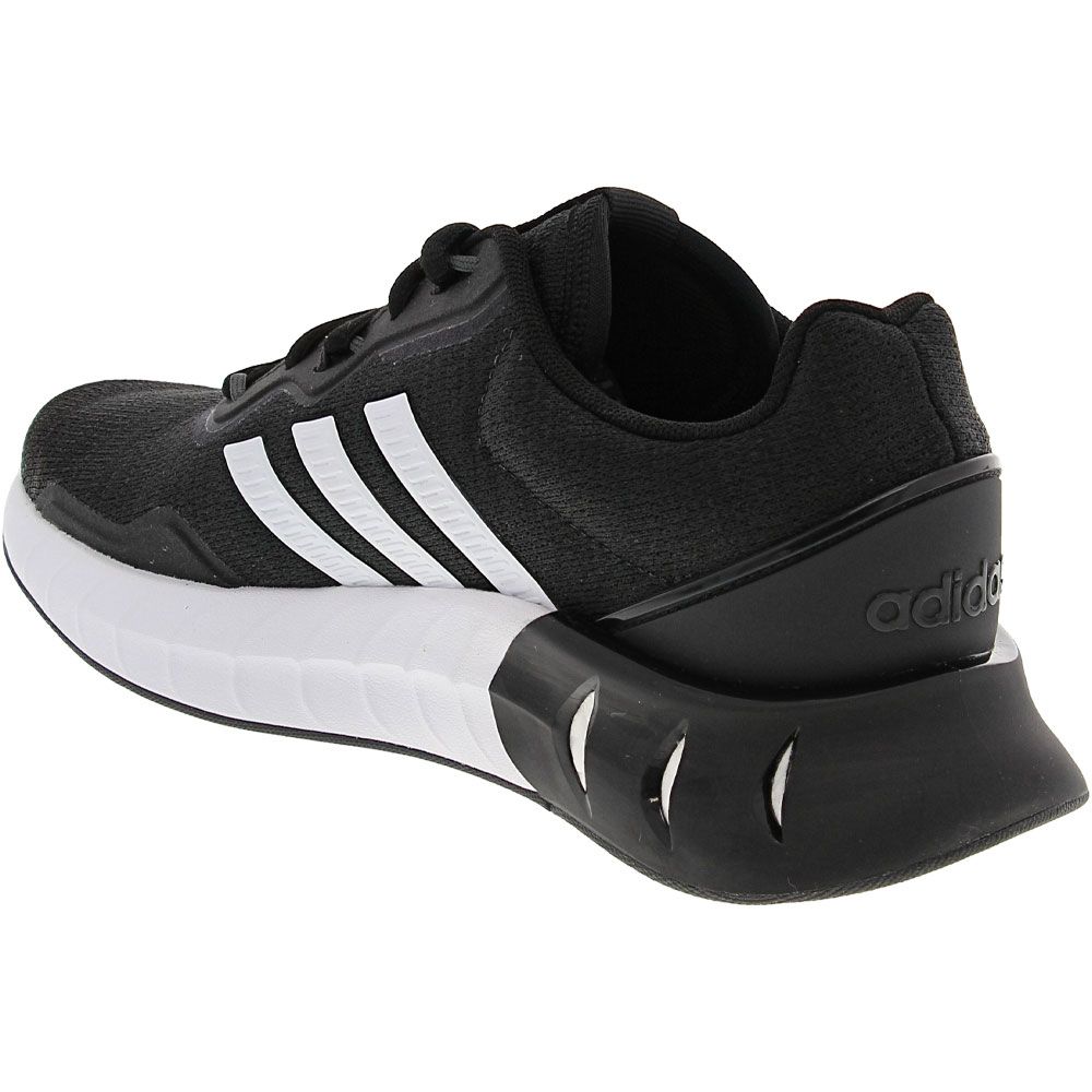 Adidas Kaptir Super Running Shoes - Mens Black White Back View