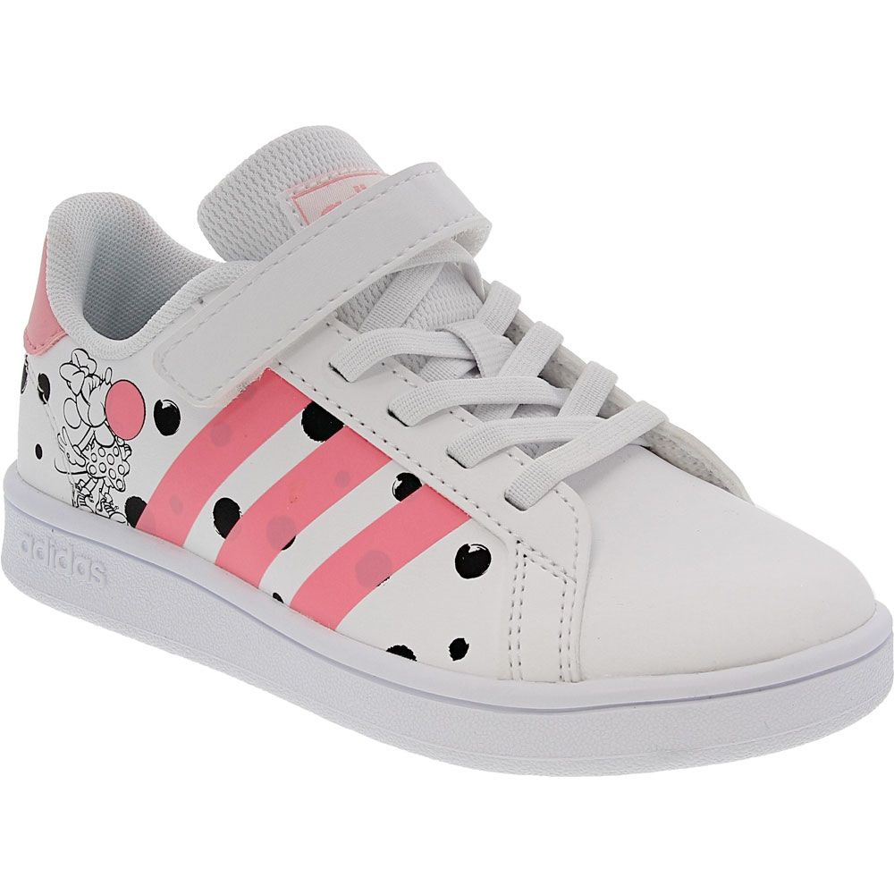 Adidas Grand Court C Minnie Lifestyle - Girls White Pink
