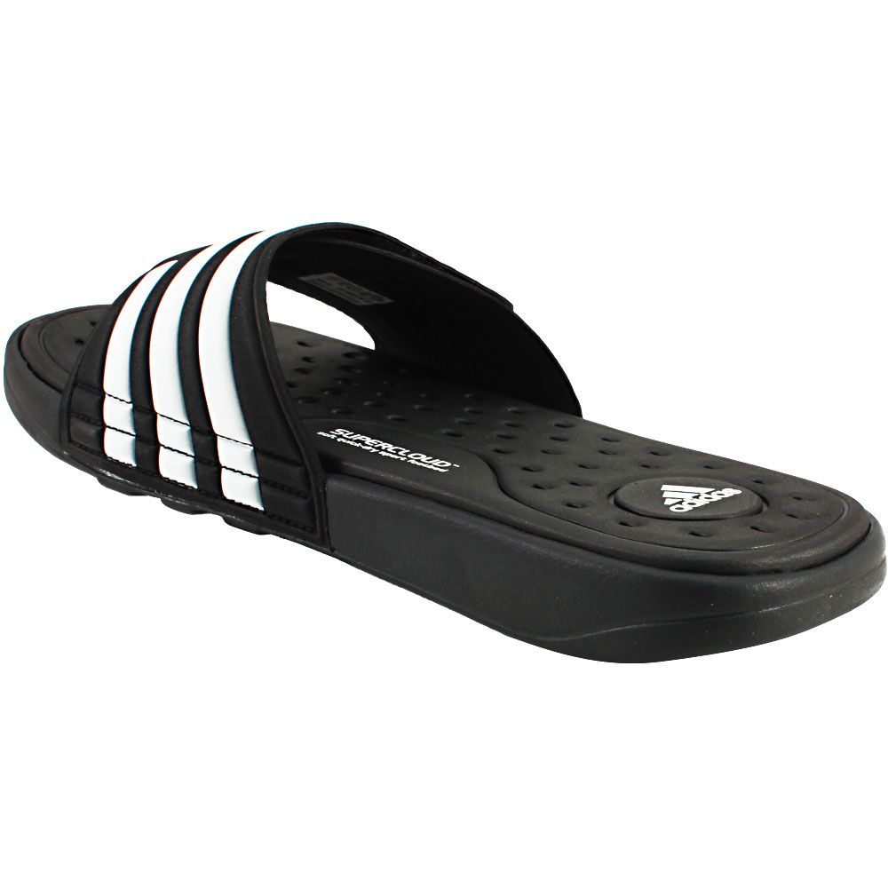 Adidas Adissage Cf Slide Sandals - Mens Black White Back View