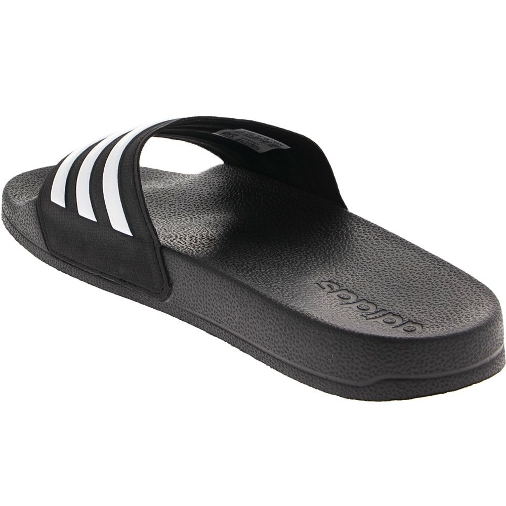 Adidas Adilette Shower K Slide Sandals - Boys | Girls Black White Back View