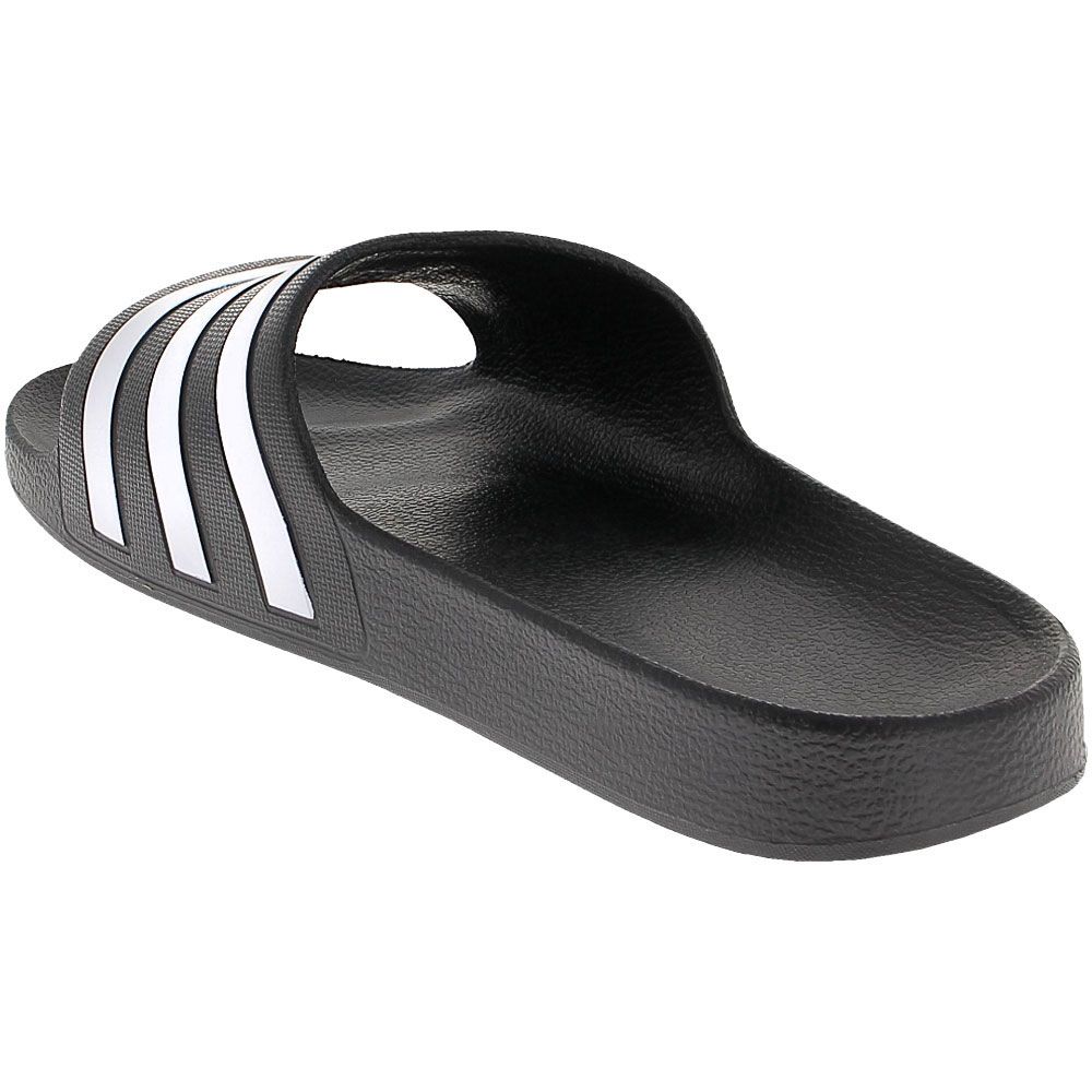 Adidas Adilette  Aqua Water Sandals - Womens Black White Black Back View