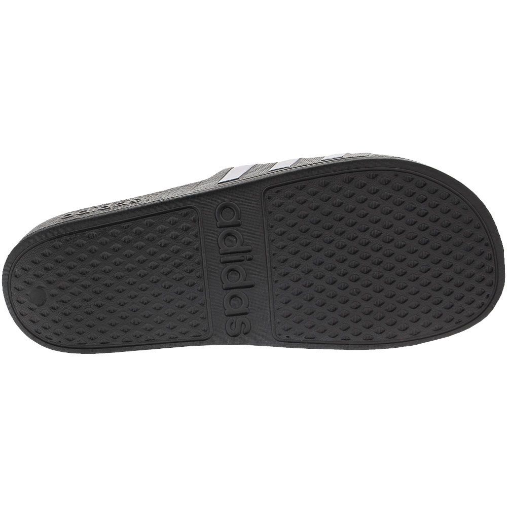 Adidas Adilette  Aqua Water Sandals - Womens Black White Black Sole View